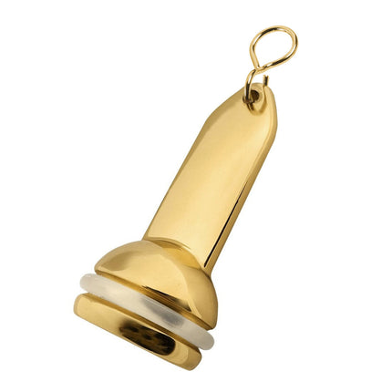 Porte-clés hôtel Capital en laiton - 90 x 40 mm - par pièce