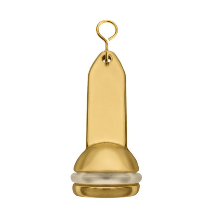 Porte-clés hôtel Capital en laiton - 90 x 40 mm - par pièce