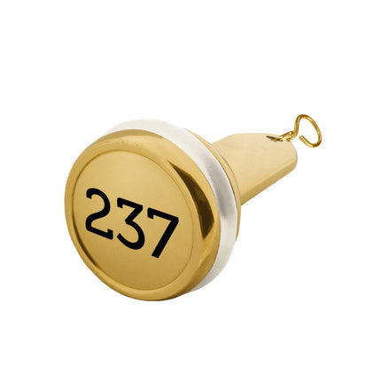 Porte-clés hôtel Capital gravé en laiton - 90 x 40 mm - par pièce