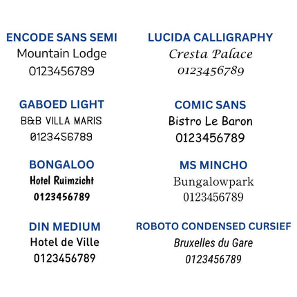 Porte-clés hôtel Bercy bronze gravé - aluminium - par pièce