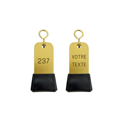 Porte-clés hôtel Dauphiné or gravé - aluminium - par pièce