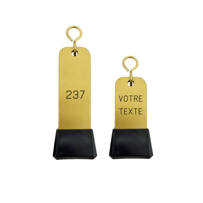 Porte-clés hôtel Dauphiné or gravé - aluminium - par pièce