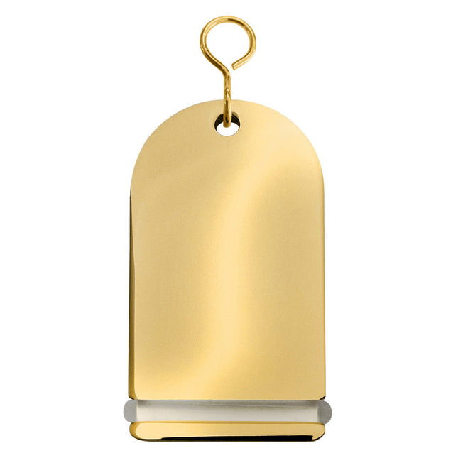Porte-clés hôtel Pigalle en laiton - 85 x 45 mm - par pièce