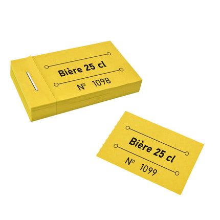 Carnet de tickets bière 25 cl - 50 tickets