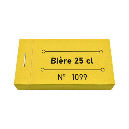 Carnet de tickets bière 25 cl - 50 tickets