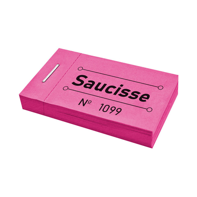 Carnet de tickets saucisse - 50 tickets