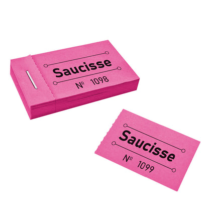 Carnet de tickets saucisse - 50 tickets