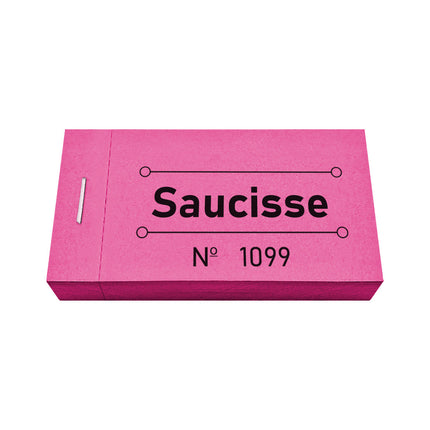 Carnet de tickets saucisse - 50 tickets