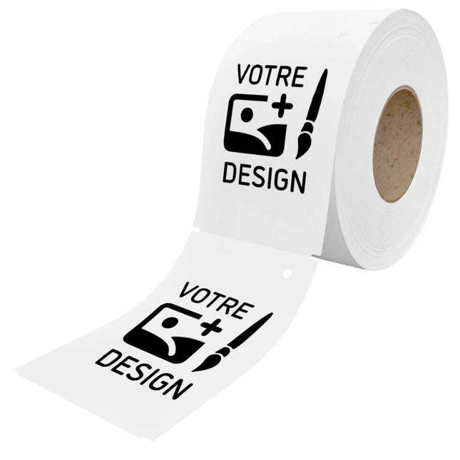 Étiquettes à suspendre personnalisées polyester HTP - 152 x 102 mm - 100 étiquettes