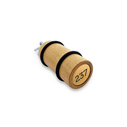 Porte-clés hôtel Prince George marron clair - 90 x Ø33 mm - bois - par pièce