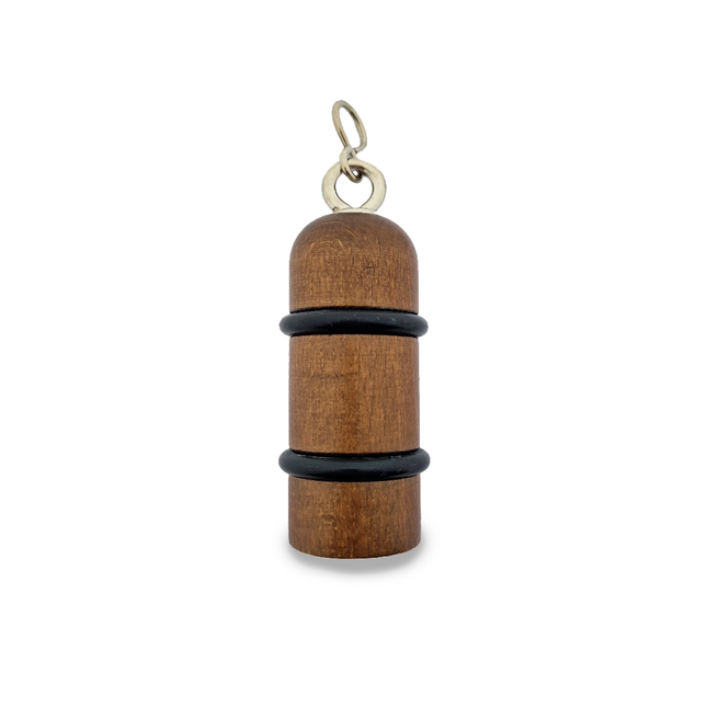 Porte-clés hôtel Prince George marron foncé - 90 x Ø33 mm - bois - par pièce