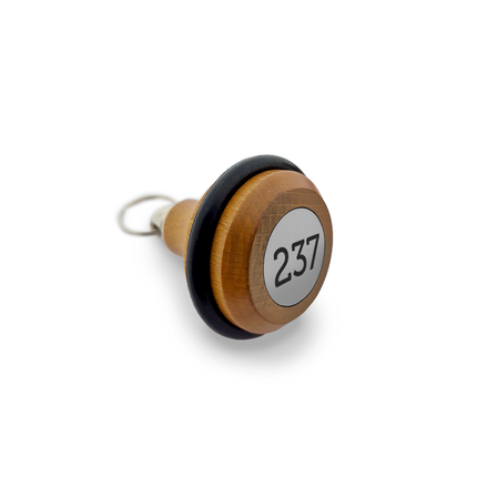 Porte-clés hôtel Belly Wood cerisier - 65 x 38 mm - bois - par pièce