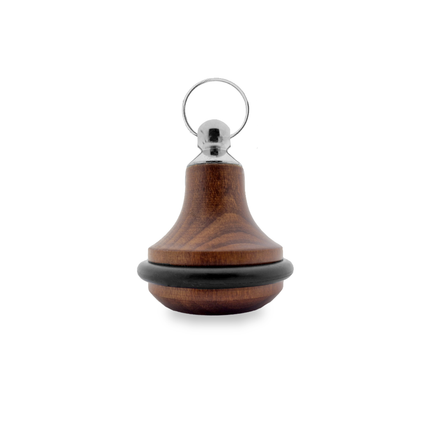 Porte-clés hôtel Belly Wood marron foncé - 65 x 38 mm - bois - par pièce