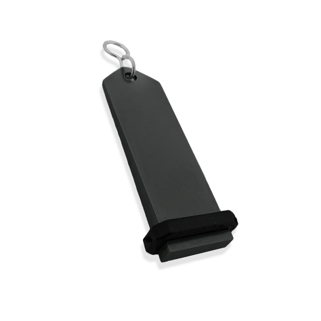 Porte-clés hôtel Boomerang noir personnalisé - aluminium -  100 x 30 mm - par pièce