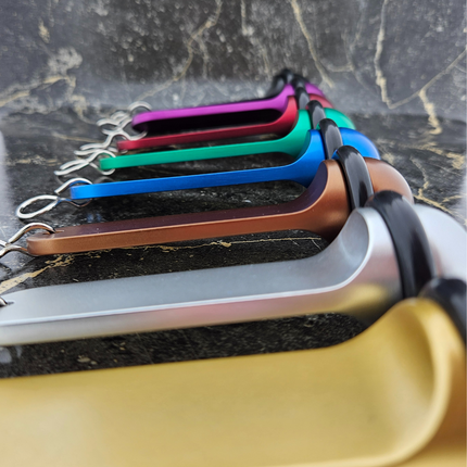 Porte-clés hôtel Big Classic violet personnalisé - aluminium - 105 x 30 mm - par pièce