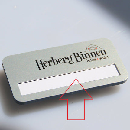 Étiquette vierge pour badge nominatif Badgemaster - par feuille