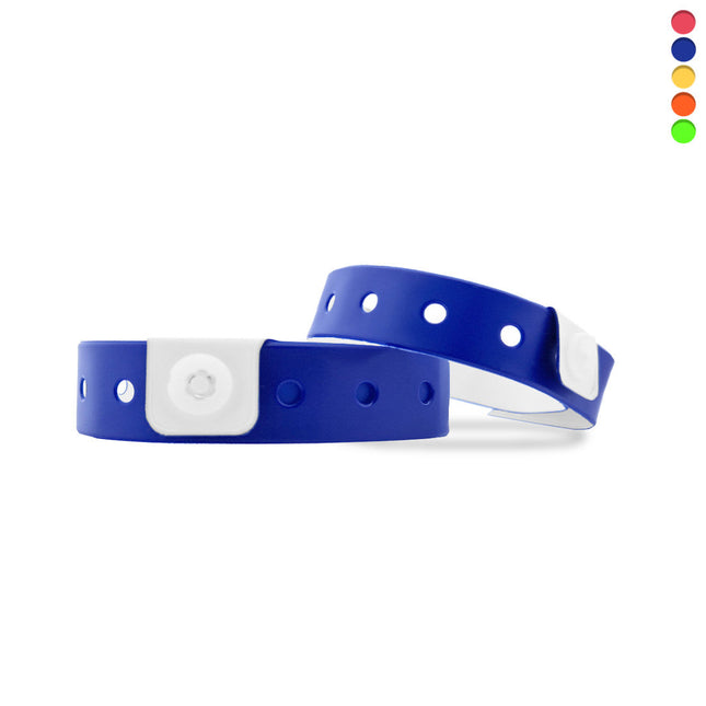 Bracelets en vinyle vierge - 100 bracelets - 335 x 12 mm