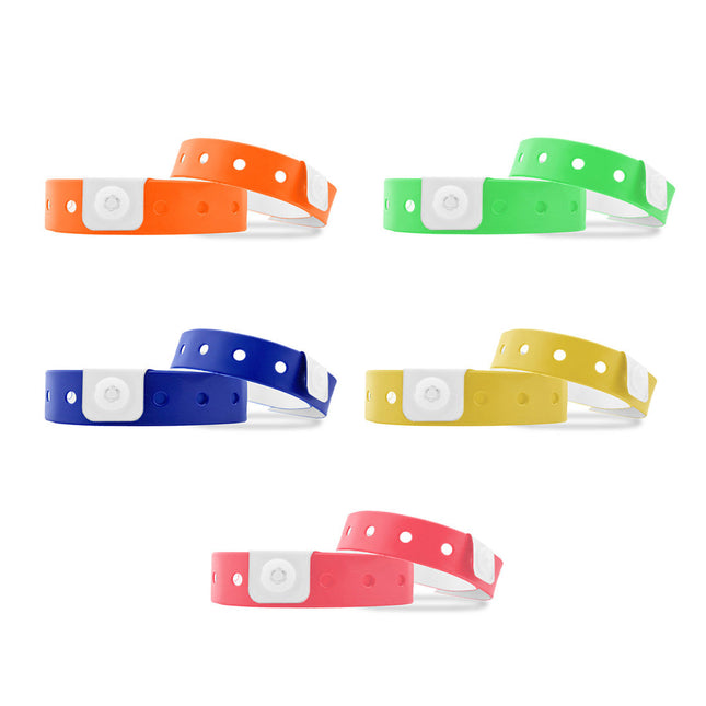 Bracelets en vinyle vierge - 100 bracelets - 335 x 12 mm