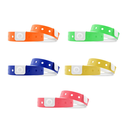Bracelets en vinyle vierge - 100 bracelets - 335 x 12 mm