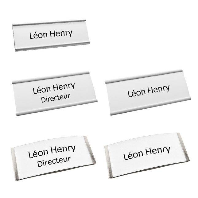 Étiquette en plastique pour badge nominatif Easy - par pièce