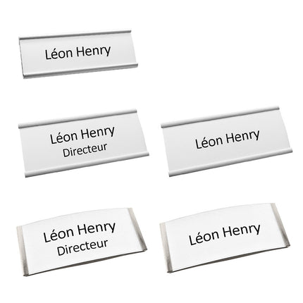 Étiquette en plastique pour badge nominatif Easy - par pièce