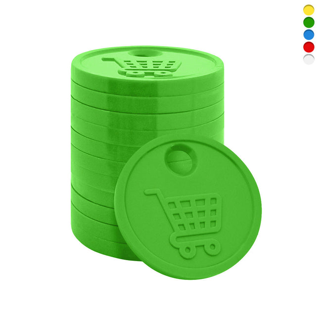 Jetons caddie format 0,50 € - 100 pièces