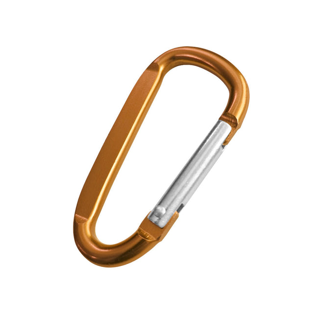 Porte-clés mousqueton orange personnalisé - 60 x 30 mm - par pièce