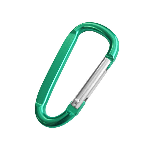 Porte-clés mousqueton vert personnalisé - 60 x 30 mm - par pièce