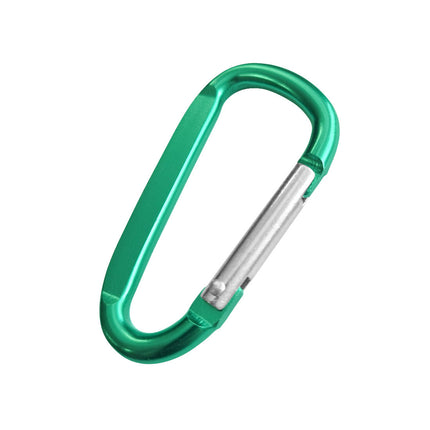 Porte-clés mousqueton vert personnalisé - 60 x 30 mm - par pièce