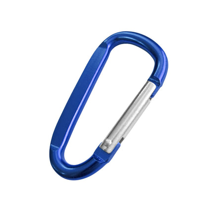 Porte-clés mousqueton bleu personnalisé - 60 x 30 mm - par pièce