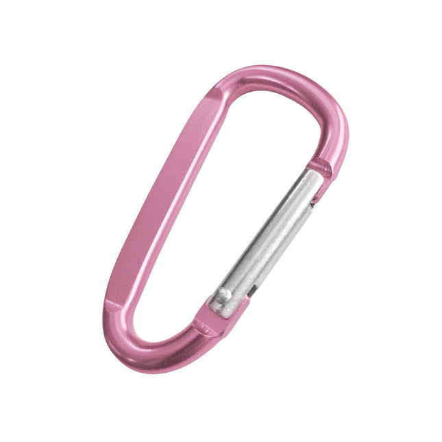 Porte-clés mousqueton rose clair personnalisé - 60 x 30 mm - par pièce