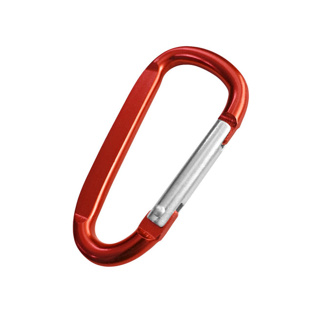 Porte-clés mousqueton rouge personnalisé - 60 x 30 mm - par pièce