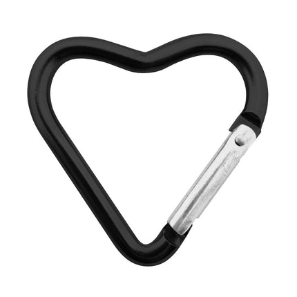 Porte-clés mousqueton cœur ensemble de couleurs - 44 x 43 mm -  6 couleurs