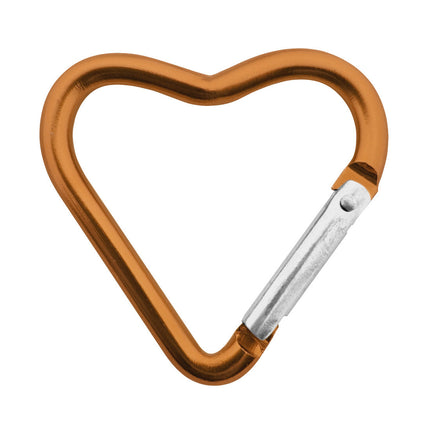 Porte-clés mousqueton cœur ensemble de couleurs - 44 x 43 mm -  6 couleurs