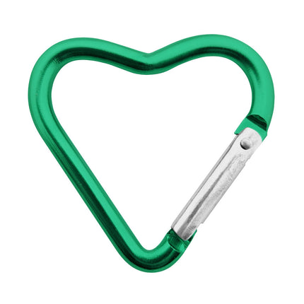 Porte-clés mousqueton cœur ensemble de couleurs - 44 x 43 mm -  6 couleurs