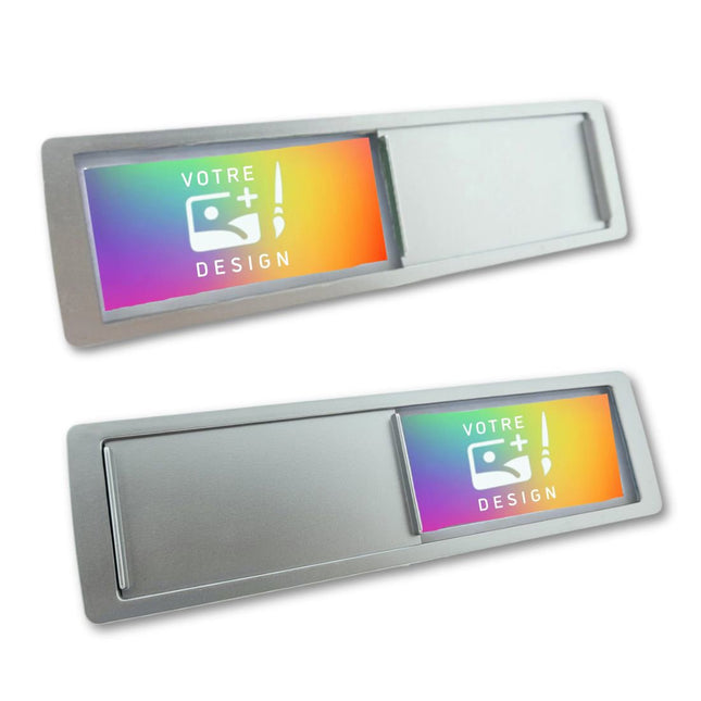 Plaque de porte coulissante à personnaliser - 178 x 50 mm