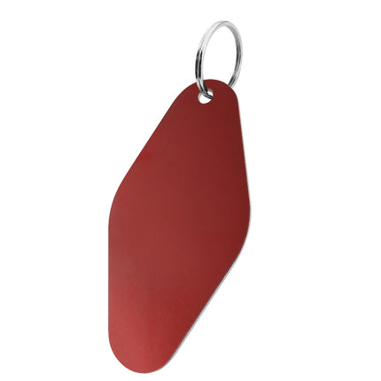 Porte-clés numéroté en aluminium anodisé losange - 88,5 x 44 mm - par pièce