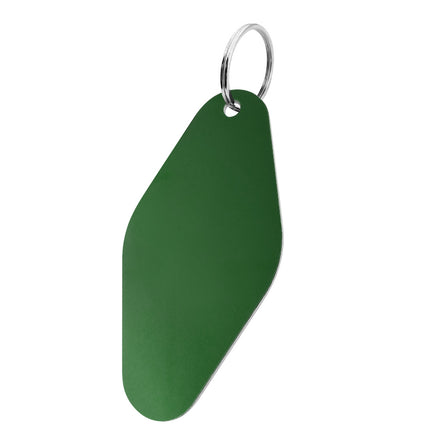 Porte-clés numéroté en aluminium anodisé losange - 88,5 x 44 mm - par pièce