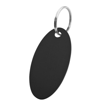 Porte-clés numéroté en aluminium anodisé ovale - 50 x 25 mm - par pièce
