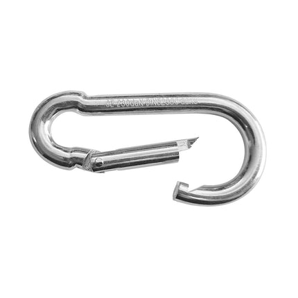 Mousqueton argenté - acier galvanisé - 80 x 39 mm - par pièce