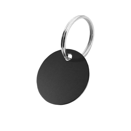 Porte-clés en aluminium anodisé rond - par pièce