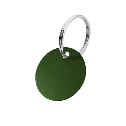 Porte-clés en aluminium anodisé rond - par pièce