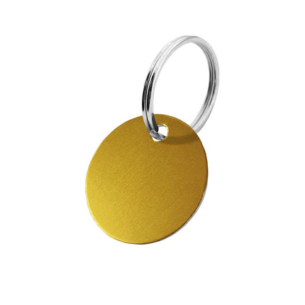 Porte-clés en aluminium anodisé rond - par pièce