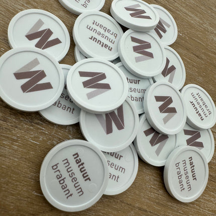 Jetons monnayeur personnalisés format 1,00 € - 100 pièces