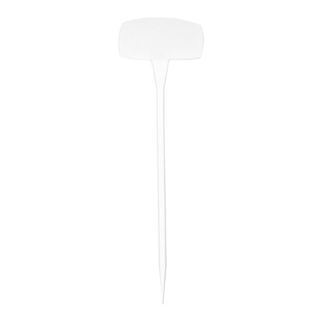 Étiquettes à planter inclinées plastique - 500 x 150 mm - 10 étiquettes