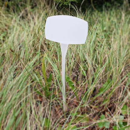 Étiquettes à planter inclinées plastique - 500 x 150 mm - 10 étiquettes