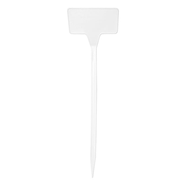 Étiquettes à planter inclinées plastique - 300 x 90 mm - 10 étiquettes