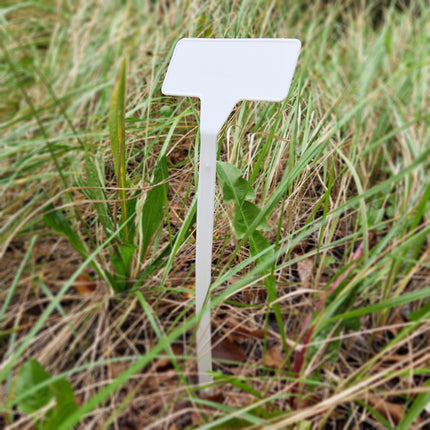 Étiquettes à planter inclinées plastique - 300 x 90 mm - 10 étiquettes