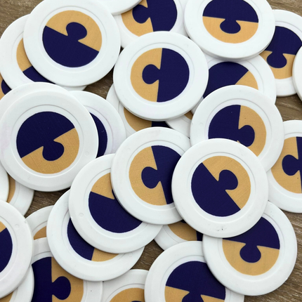 Jetons personnalisés -  Ø40 mm - 100 pièces
