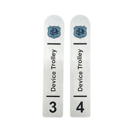 Porte-clés numéroté avec texte et logo XXL - 300 x 60 mm  - par pièce